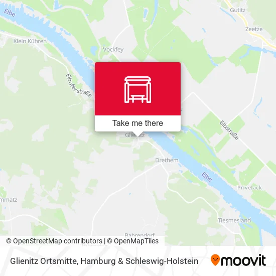 Карта Glienitz Ortsmitte