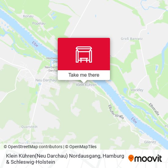 Klein Kühren(Neu Darchau) Nordausgang map