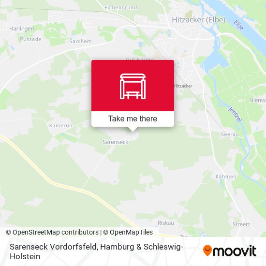 Sarenseck Vordorfsfeld map
