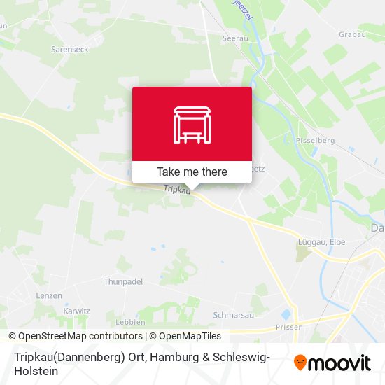 Tripkau(Dannenberg) Ort map