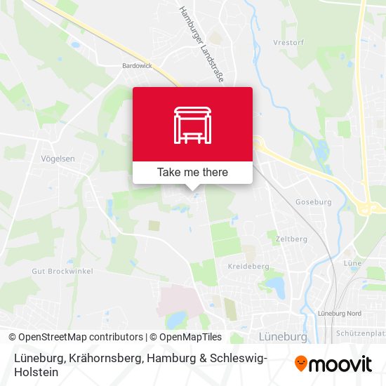 Lüneburg, Krähornsberg map