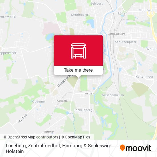 Lüneburg, Zentralfriedhof map