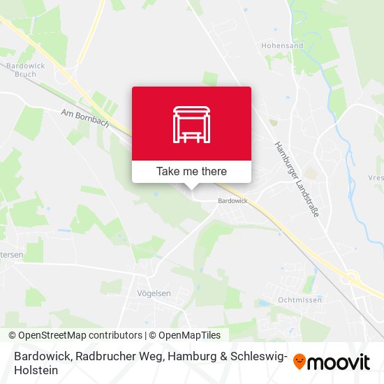 Bardowick, Radbrucher Weg map