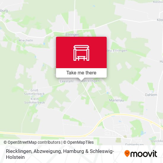 Riecklingen, Abzweigung map