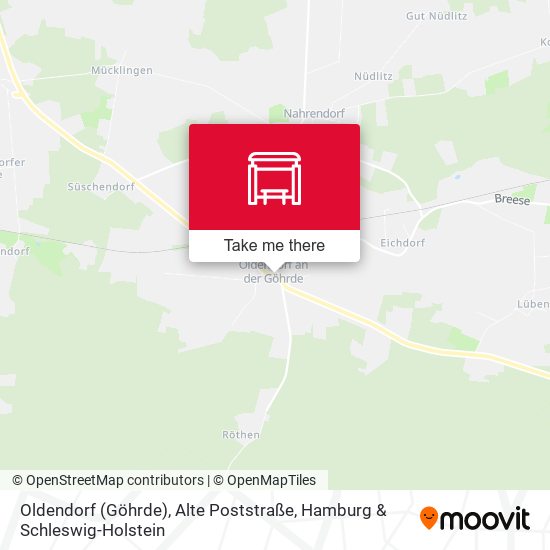 Oldendorf (Göhrde), Alte Poststraße map