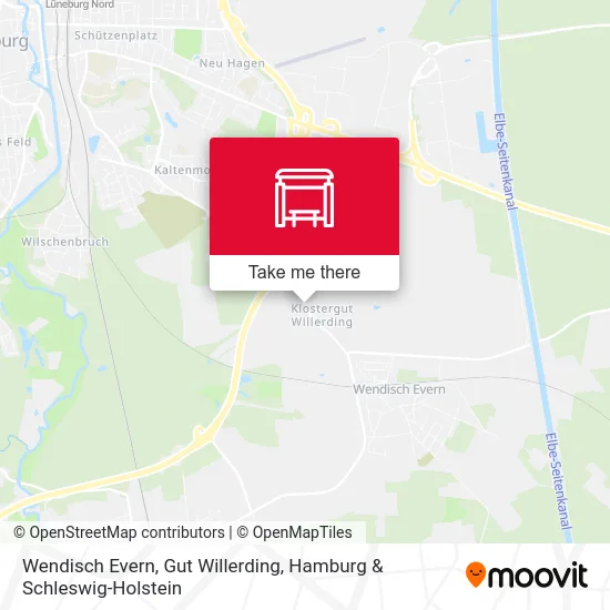 Карта Wendisch Evern, Gut Willerding