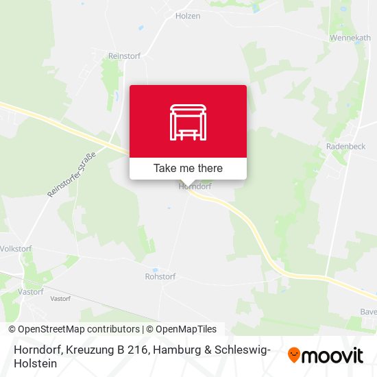 Horndorf, Kreuzung B 216 map