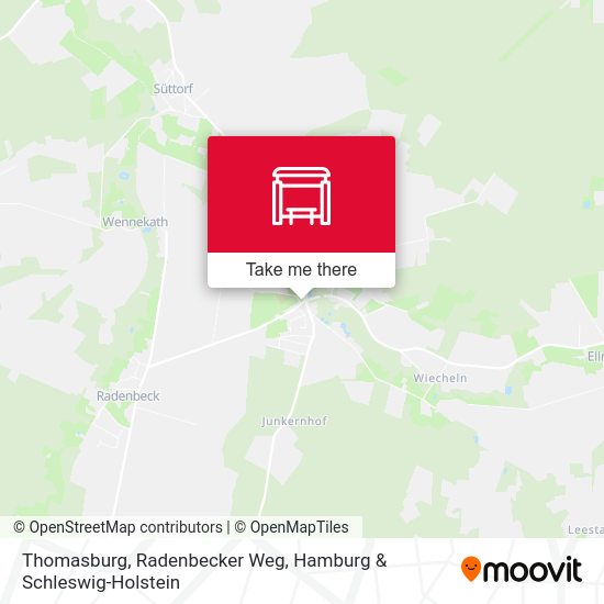 Thomasburg, Radenbecker Weg map