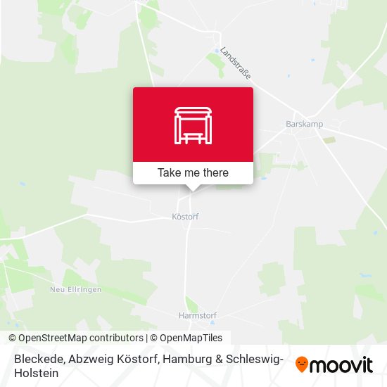 Bleckede, Abzweig Köstorf map