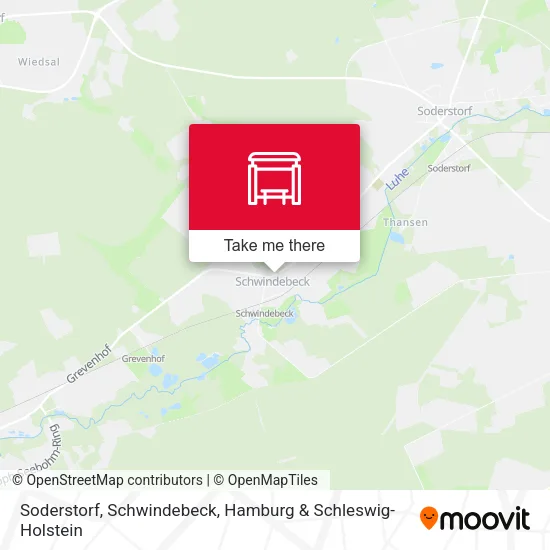 Soderstorf, Schwindebeck map