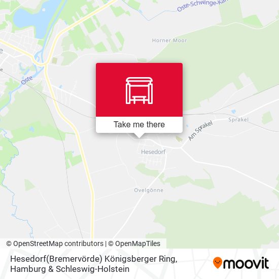 Hesedorf(Bremervörde) Königsberger Ring map