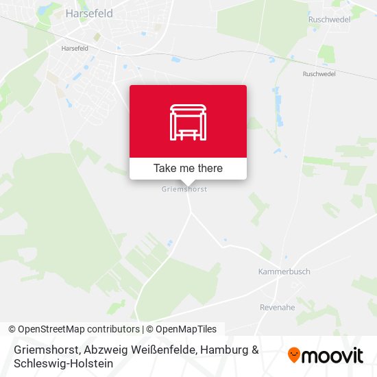 Карта Griemshorst, Abzweig Weißenfelde