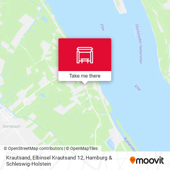 Карта Krautsand, Elbinsel Krautsand 12