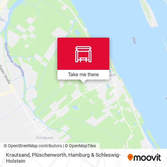 Krautsand, Plüschenworth map