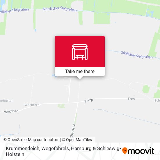 Krummendeich, Wegefährels map