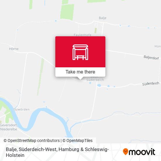 Balje, Süderdeich-West map