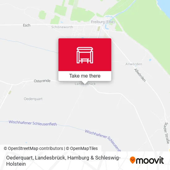 Карта Oederquart, Landesbrück