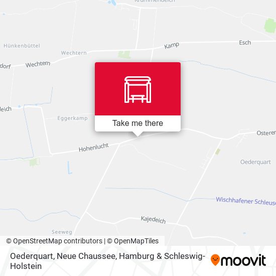 Oederquart, Neue Chaussee map