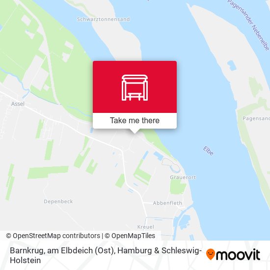Barnkrug, am Elbdeich (Ost) map