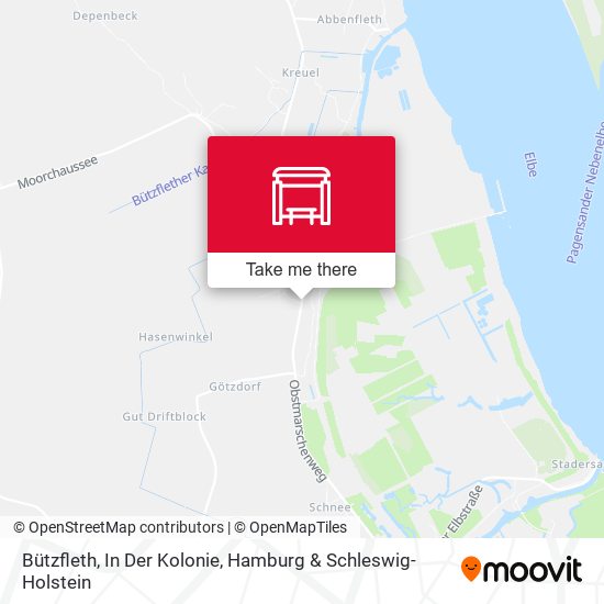 Bützfleth, In Der Kolonie map