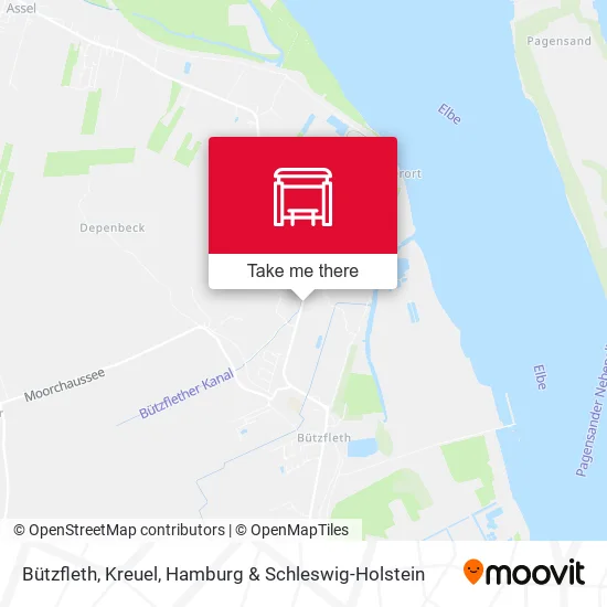 Карта Bützfleth, Kreuel