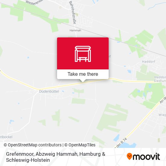 Grefenmoor, Abzweig Hammah map