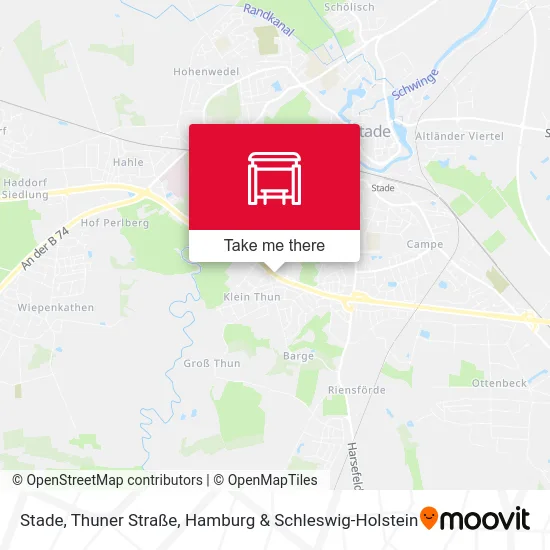 Карта Stade, Thuner Straße