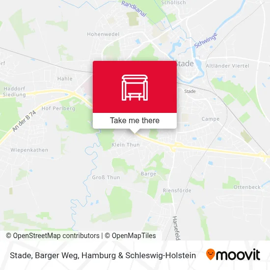 Stade, Barger Weg map