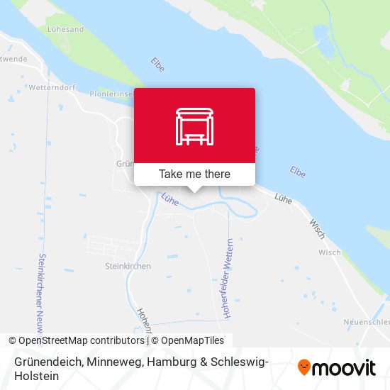 Grünendeich, Minneweg map