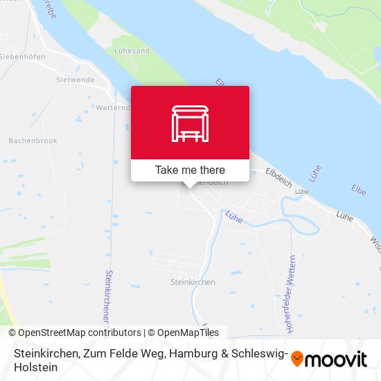 Steinkirchen, Zum Felde Weg map