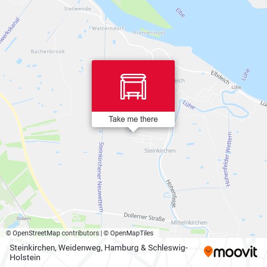 Steinkirchen, Weidenweg map