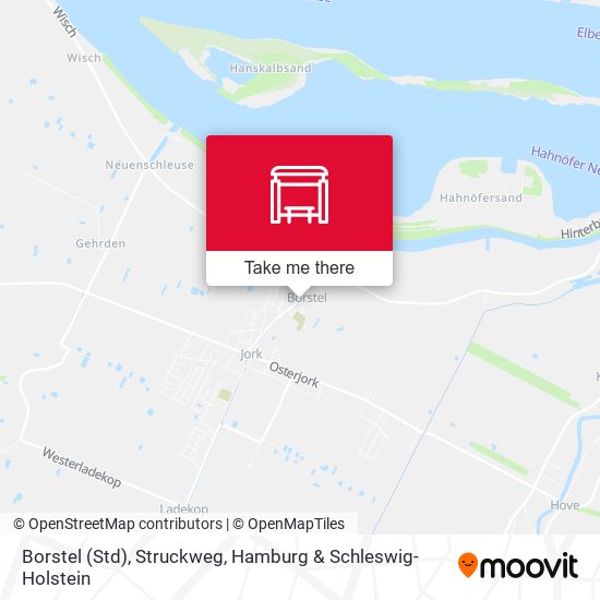 Borstel (Std), Struckweg map