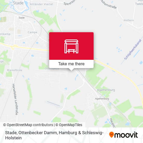 Stade, Ottenbecker Damm map