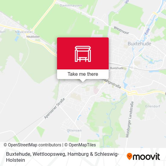 Buxtehude, Wettloopsweg map