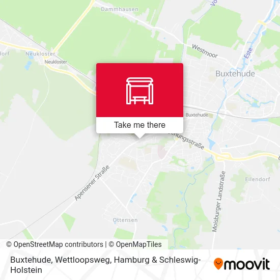 Карта Buxtehude, Wettloopsweg