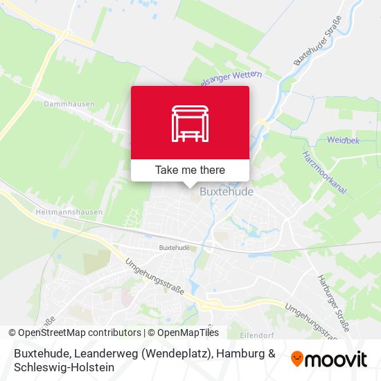 Buxtehude, Leanderweg (Wendeplatz) map