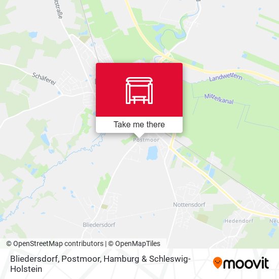 Bliedersdorf, Postmoor map