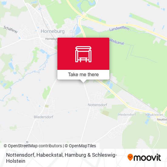 Nottensdorf, Habeckstal map