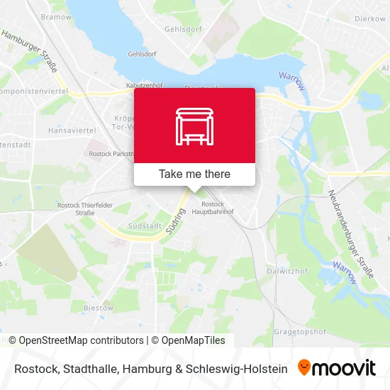 Rostock, Stadthalle map