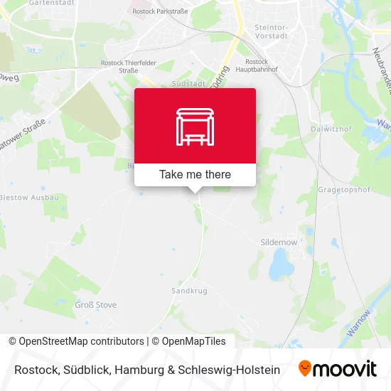 Rostock, Südblick map