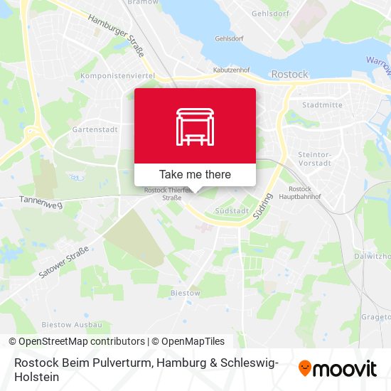 Rostock Beim Pulverturm map