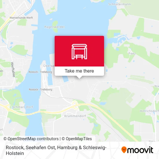 Rostock, Seehafen Ost map