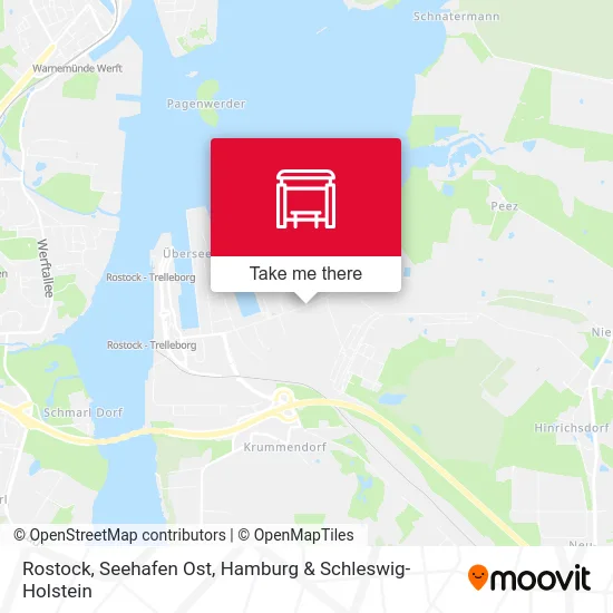 Rostock, Seehafen Ost map