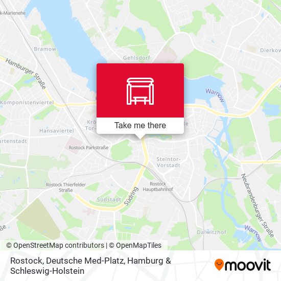 Rostock, Deutsche Med-Platz map
