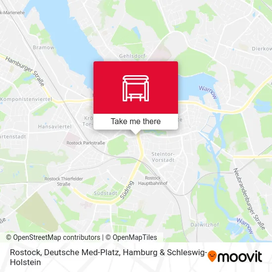 Rostock, Deutsche Med-Platz map