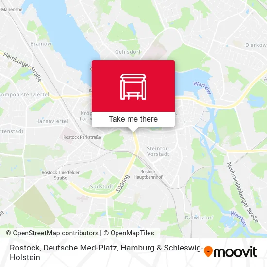 Rostock, Deutsche Med-Platz map