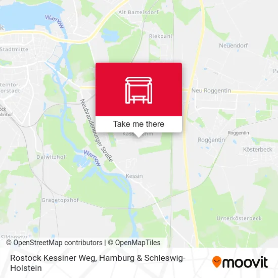 Rostock Kessiner Weg map