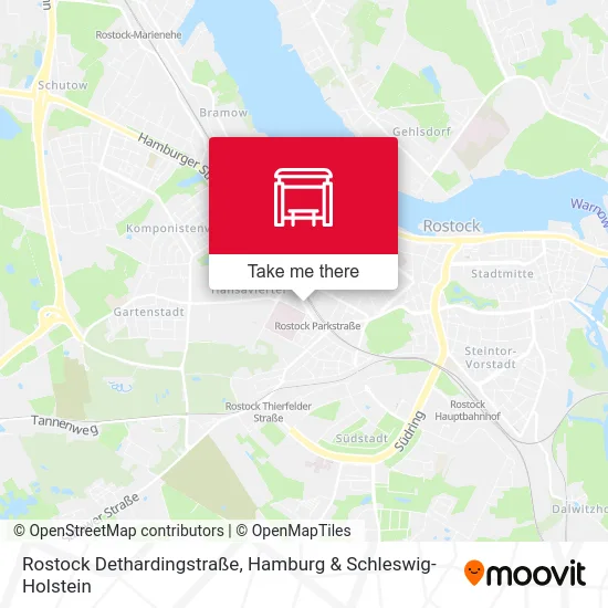 Карта Rostock Dethardingstraße
