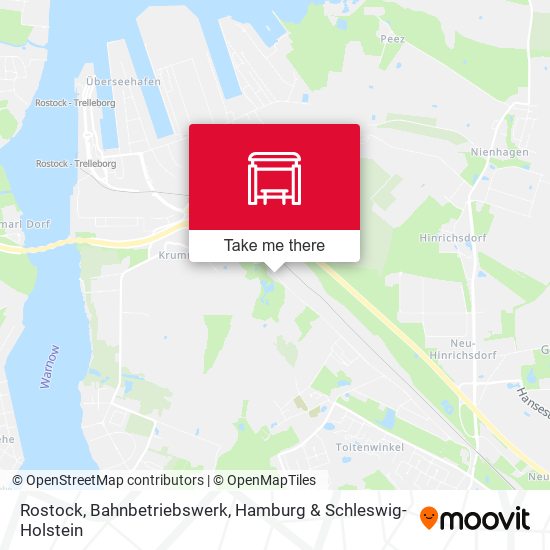 Rostock, Bahnbetriebswerk map