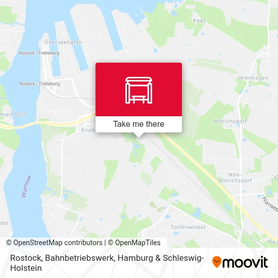 Rostock, Bahnbetriebswerk map